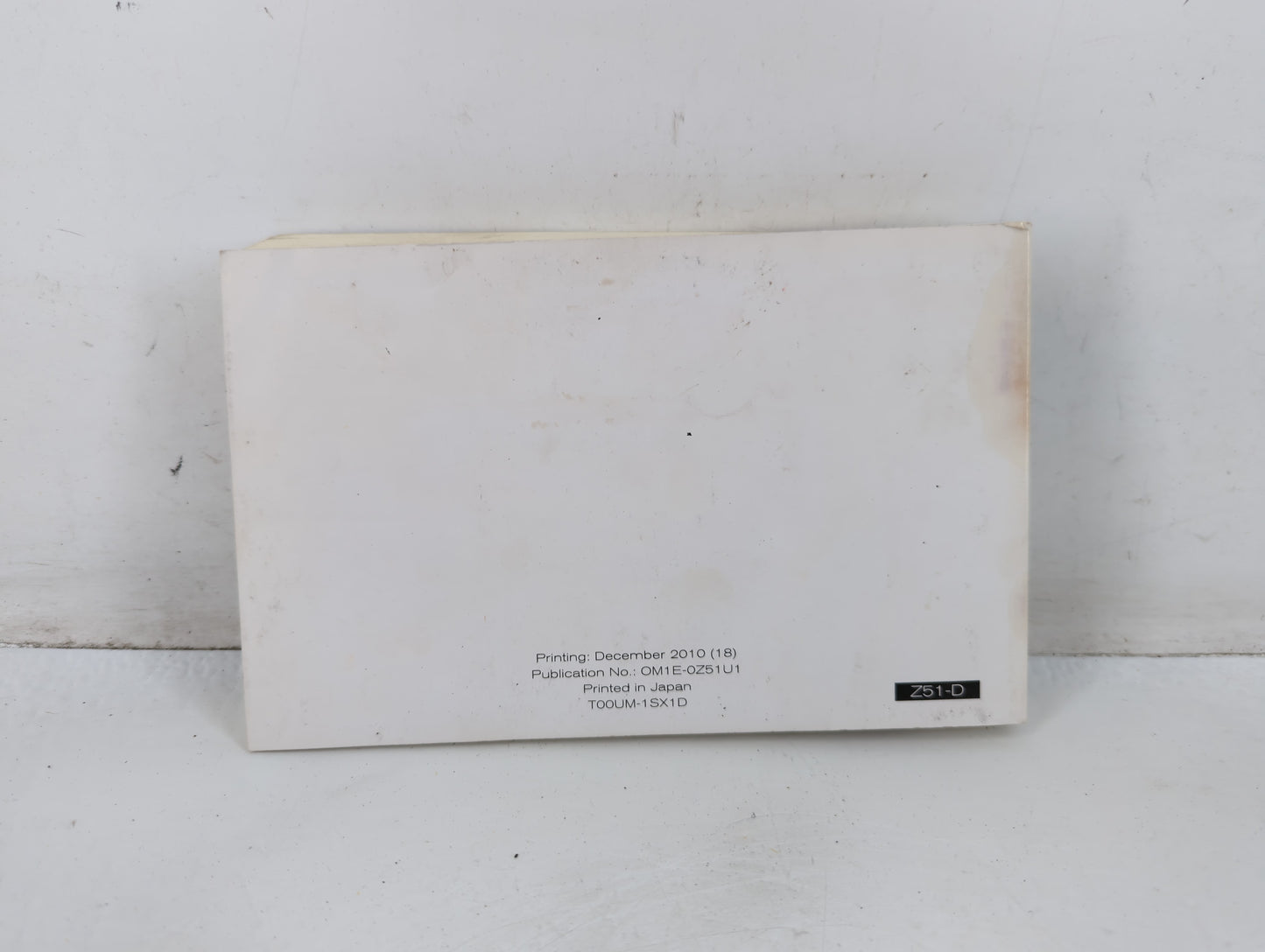 2011 Nissan Murano Owners Manual Book Guide P/N:OM1E-0Z51U1 OEM Used Auto Parts - Oemusedautoparts1.com