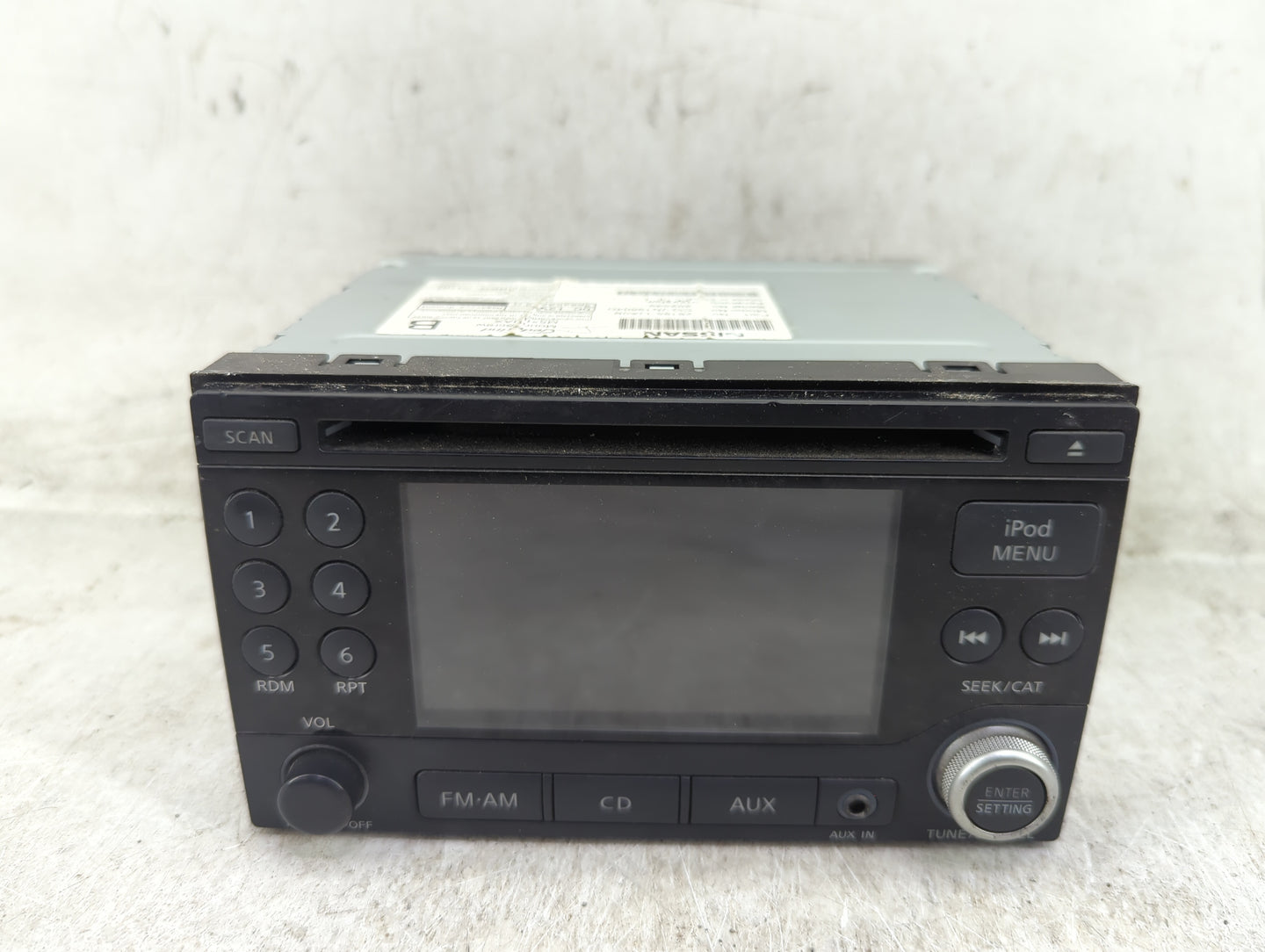 2011 Nissan Quest Radio AM FM Cd Player Receiver Replacement P/N:28185 1JA0B CQ-JN19604D Fits OEM Used Auto Parts - Oemuseda