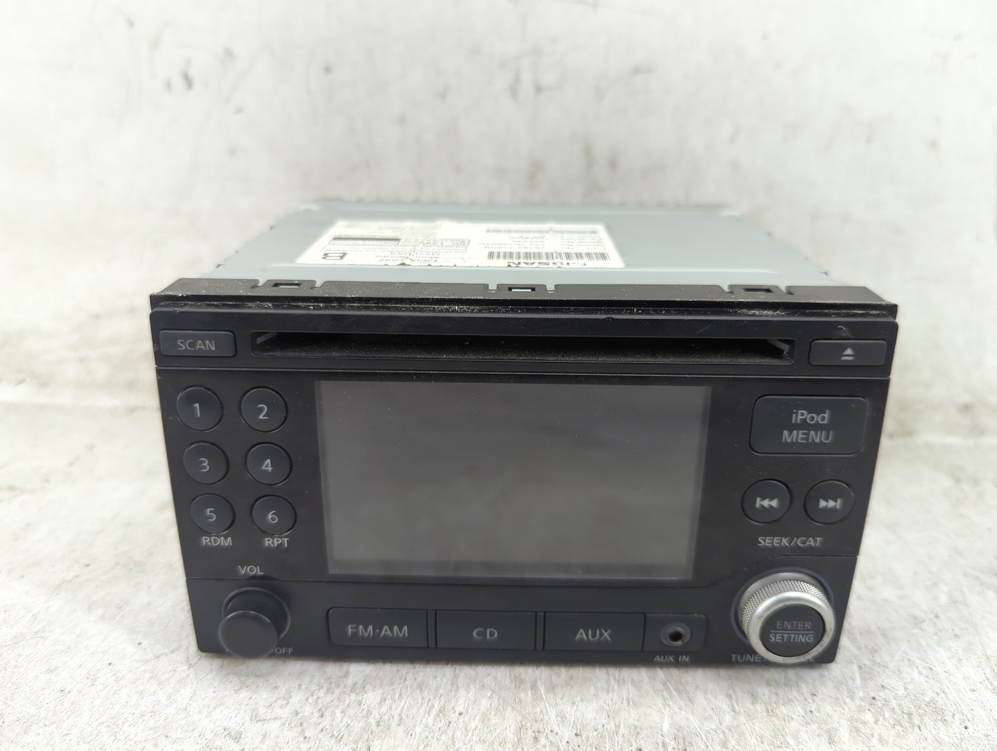 2011 Nissan Quest Radio AM FM Cd Player Receiver Replacement P/N:28185 1JA0B CQ-JN19604D Fits OEM Used Auto Parts - Oemuseda