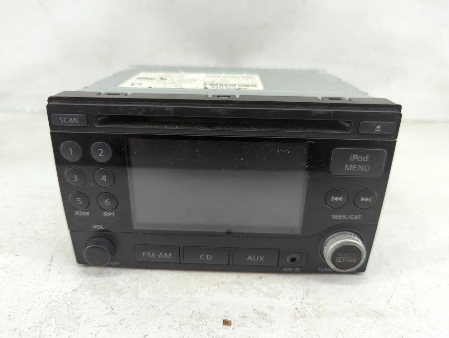 2011 Nissan Quest Radio AM FM Cd Player Receiver Replacement P/N:281851JA0B CQ-JS19604D Fits OEM Used Auto Parts - Oemusedau