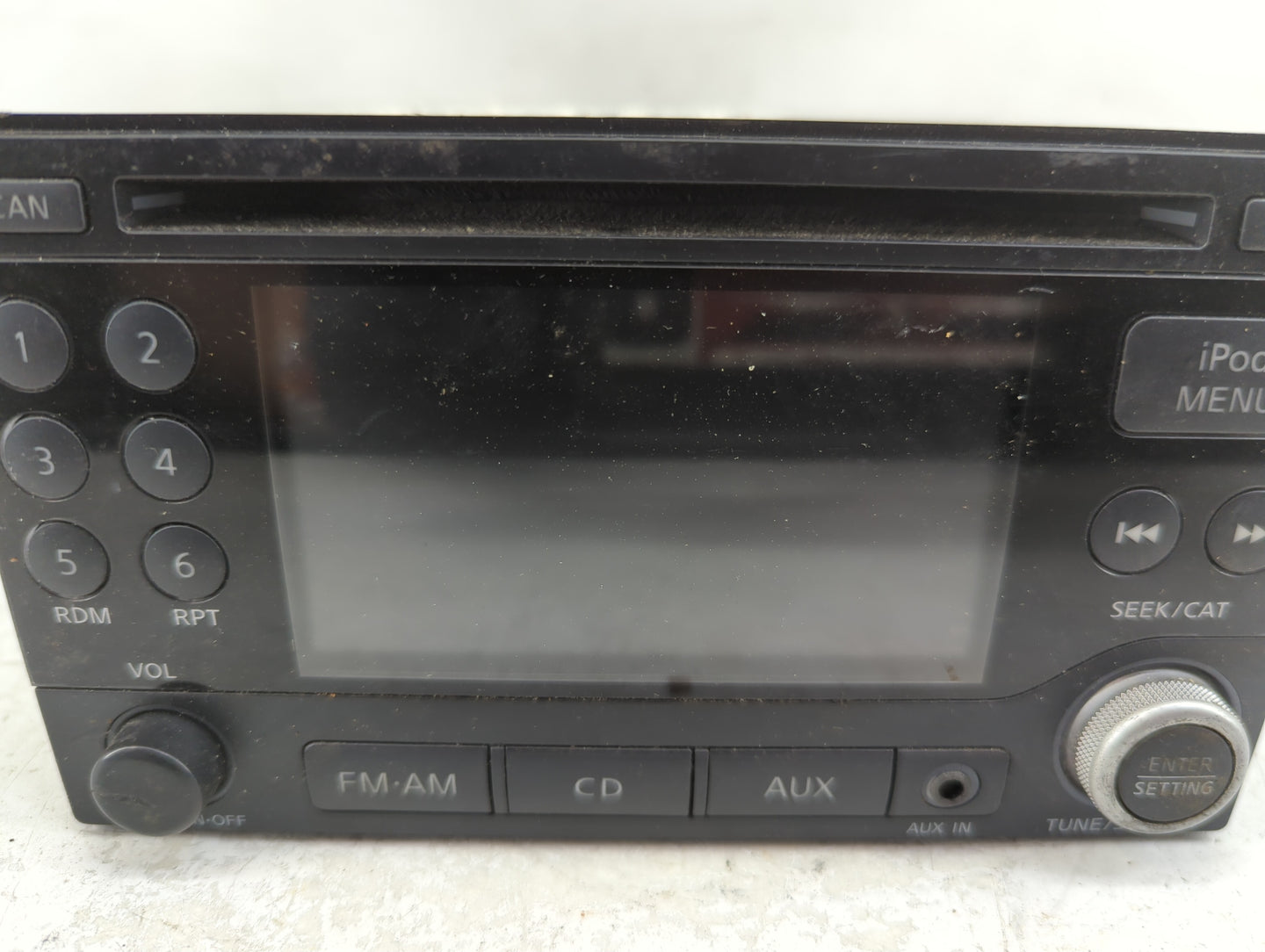2011 Nissan Quest Radio AM FM Cd Player Receiver Replacement P/N:281851JA0B CQ-JS19604D Fits OEM Used Auto Parts - Oemusedau