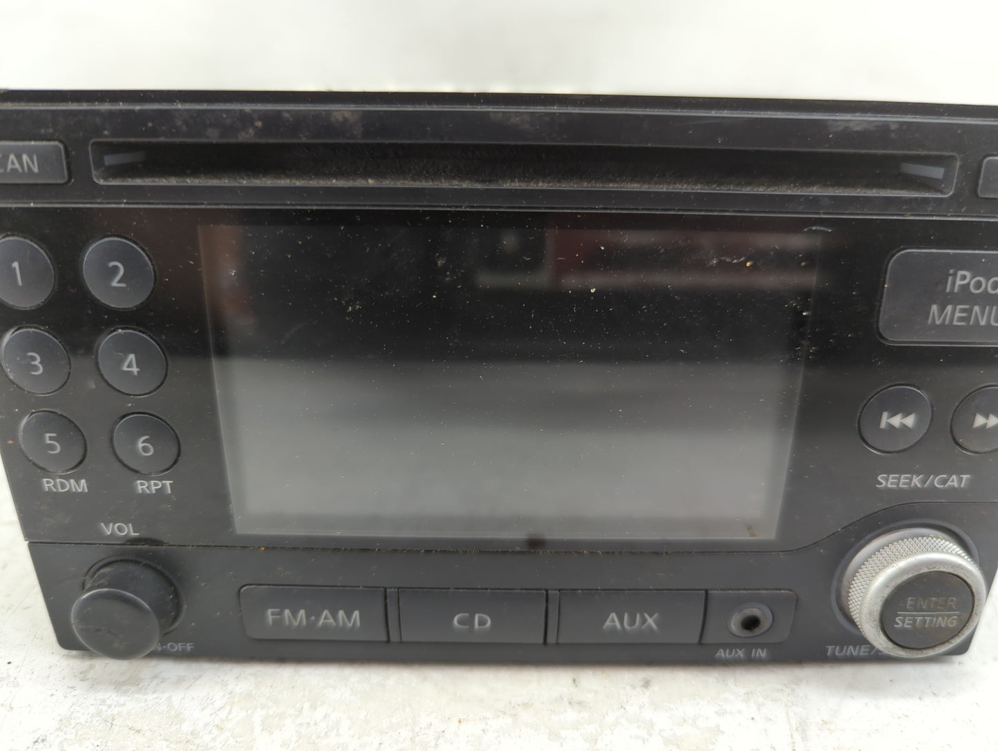 2011 Nissan Quest Radio AM FM Cd Player Receiver Replacement P/N:281851JA0B CQ-JS19604D Fits OEM Used Auto Parts - Oemusedau