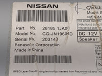 2011 Nissan Quest Radio AM FM Cd Player Receiver Replacement P/N:28185 1JA0 CQ-JN19604D Fits OEM Used Auto Parts - Oemusedau