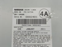 2011-2011 Nissan Quest Am Fm Cd Player Radio Receiver - Oemusedautoparts1.com