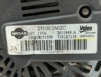 2011-2015 Nissan Rogue Alternator Replacement Generator Charging Assembly Engine OEM P/N:23100 JA02C Fits OEM Used Auto Part
