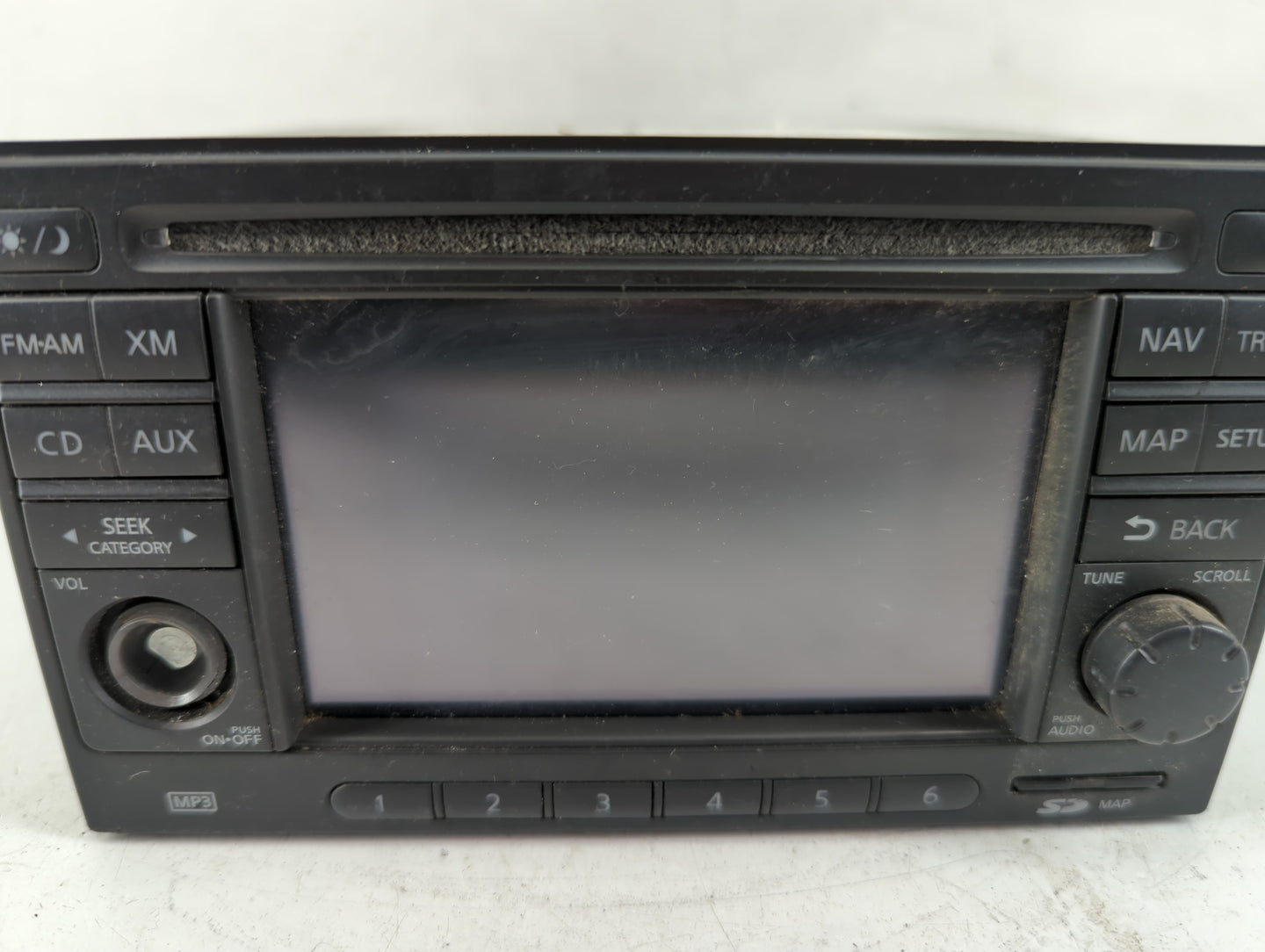 2011 Nissan Rogue Radio AM FM Cd Player Receiver Replacement P/N:25915ZT51D Fits OEM Used Auto Parts - Oemusedautoparts1.com