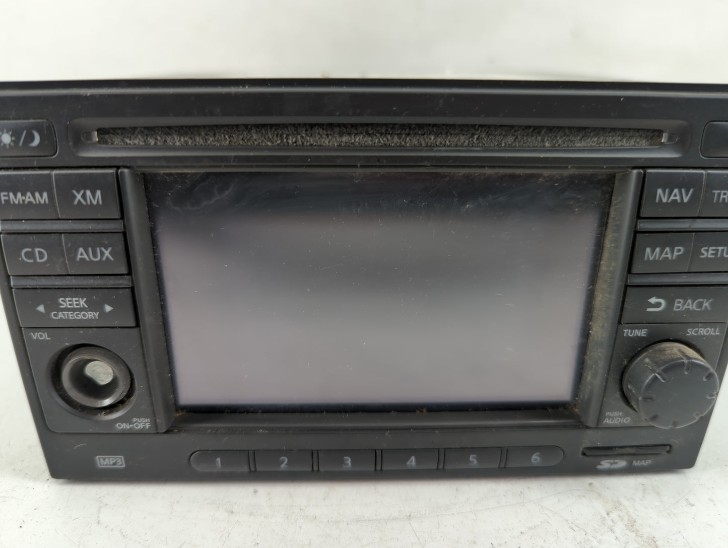 2011 Nissan Rogue Radio AM FM Cd Player Receiver Replacement P/N:25915ZT51D Fits OEM Used Auto Parts - Oemusedautoparts1.com