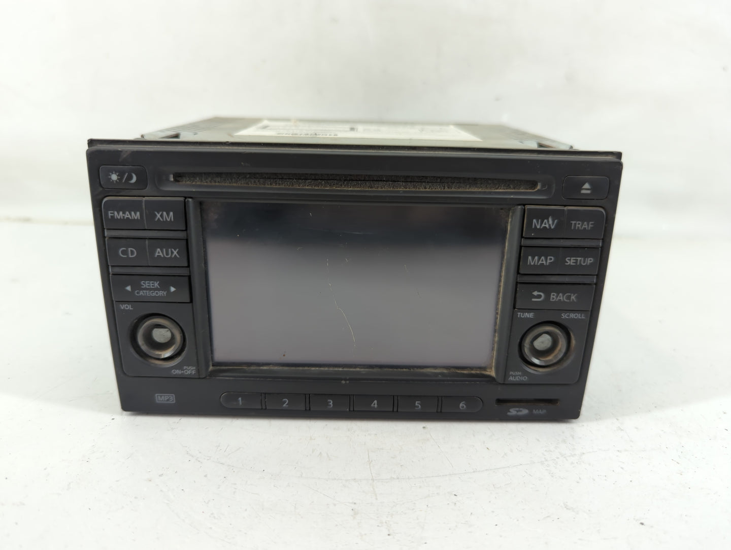 2011 Nissan Rogue Radio AM FM Cd Player Receiver Replacement P/N:25915ZT61D Fits OEM Used Auto Parts - Oemusedautoparts1.com