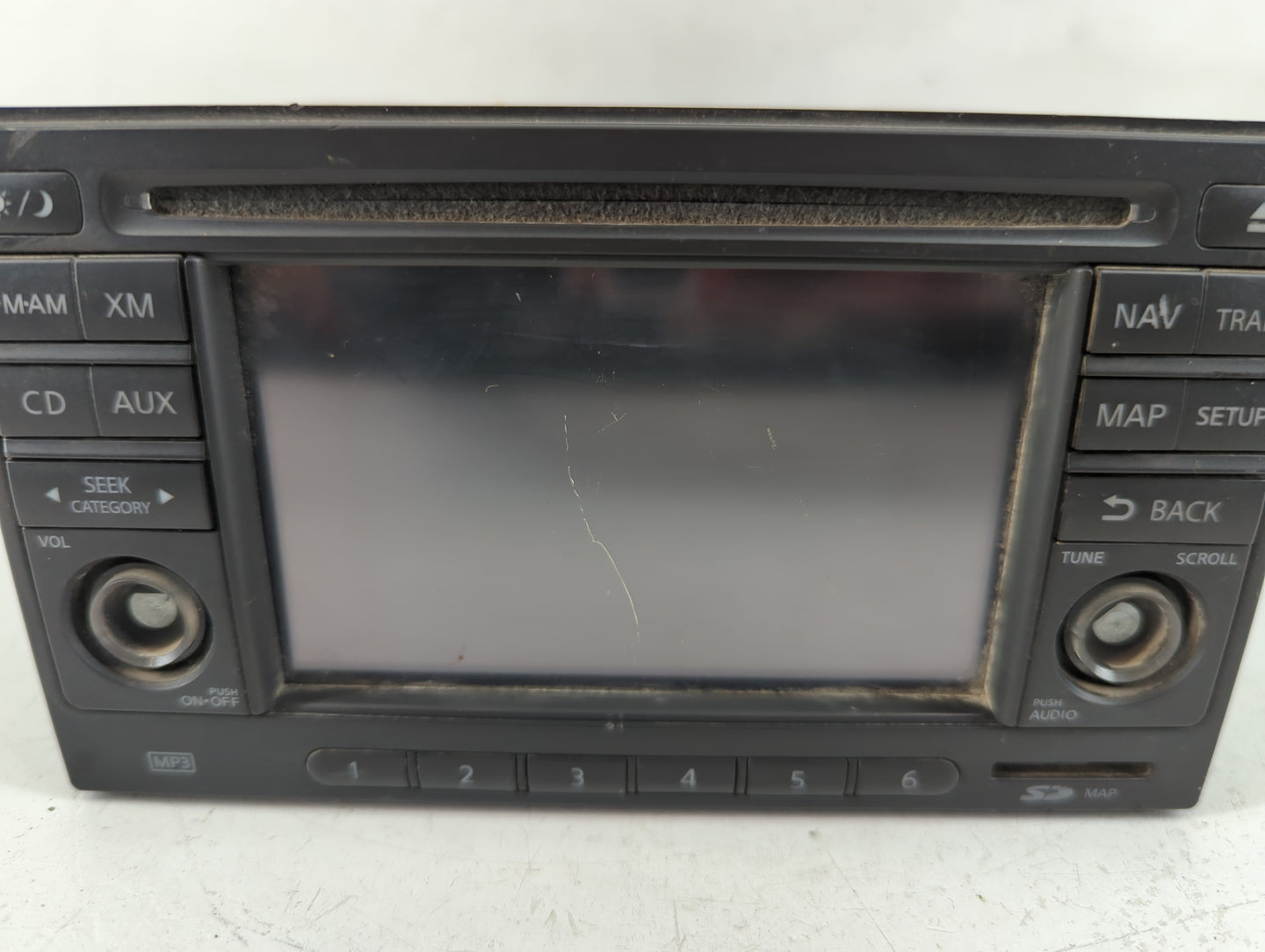 2011 Nissan Rogue Radio AM FM Cd Player Receiver Replacement P/N:25915ZT61D Fits OEM Used Auto Parts - Oemusedautoparts1.com