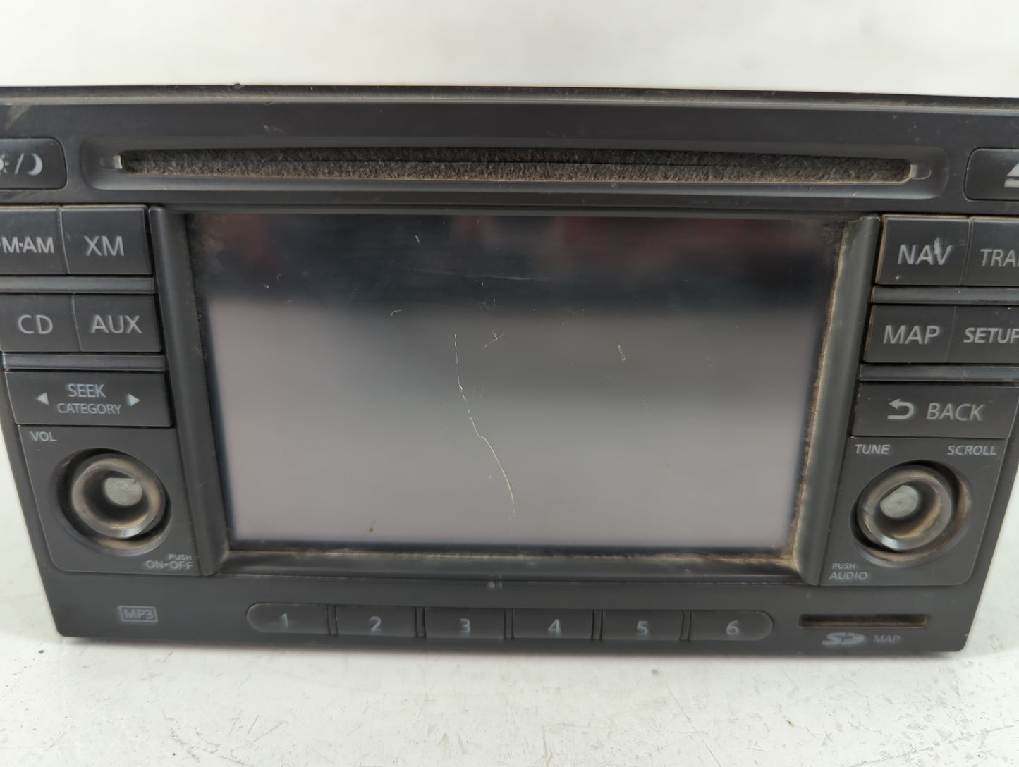 2011 Nissan Rogue Radio AM FM Cd Player Receiver Replacement P/N:25915ZT61D Fits OEM Used Auto Parts - Oemusedautoparts1.com