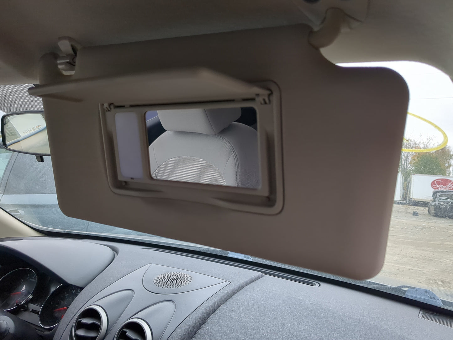 2008-2015 Nissan Rogue Sun Visor Shade Replacement Passenger Right Mirror Fits Fits 2008 2009 2010 2011 2012 2013 2014 2015 