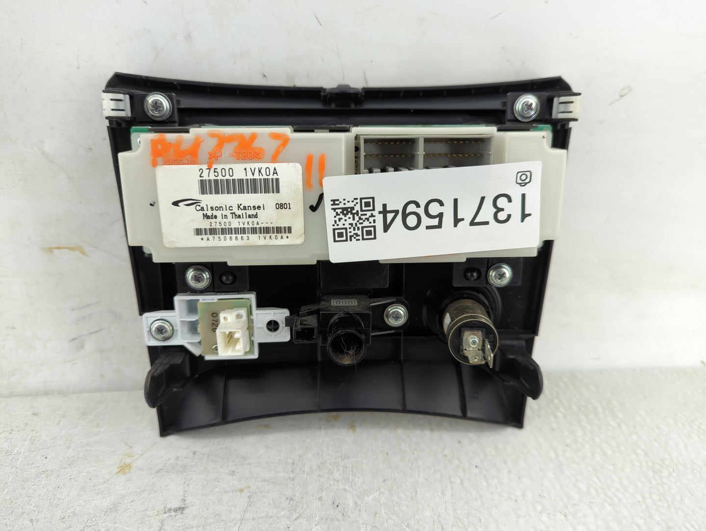 2011-2015 Nissan Rogue Climate Control Module Temperature AC/Heater Replacement P/N:27500 1VK0A Fits Fits 2011 2012 2013 201