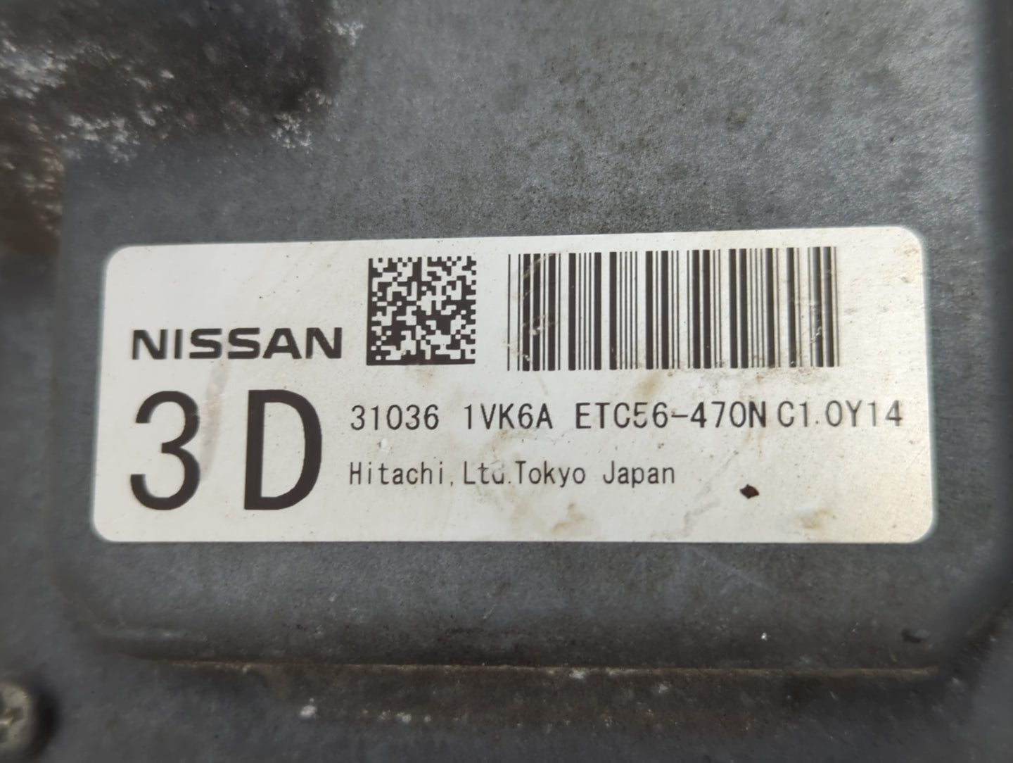 2011 Nissan Rogue PCM Engine Control Computer ECU ECM PCU OEM P/N:310361VK6A Fits OEM Used Auto Parts - Oemusedautoparts1.co