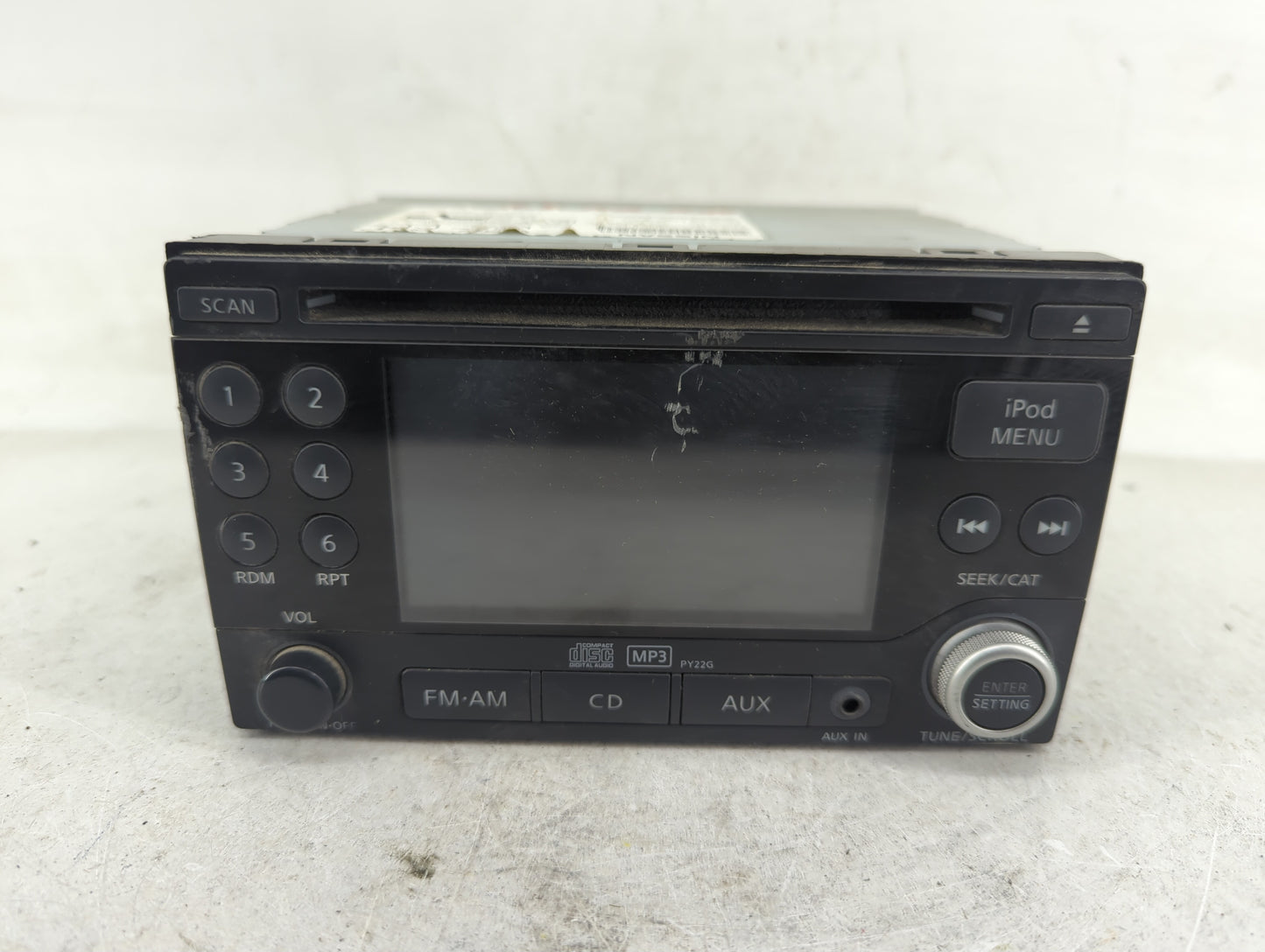 2011-2012 Nissan Rogue Radio AM FM Cd Player Receiver Replacement P/N:28185 1VK0A Fits Fits 2011 2012 OEM Used Auto Parts - 