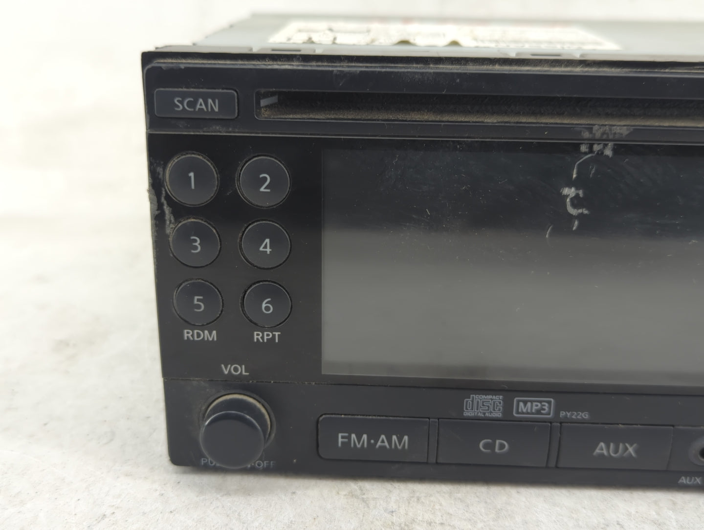 2011-2012 Nissan Rogue Radio AM FM Cd Player Receiver Replacement P/N:28185 1VK0A Fits Fits 2011 2012 OEM Used Auto Parts - 