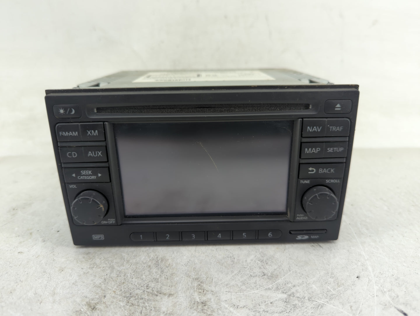 2011 Nissan Rogue Radio AM FM Cd Player Receiver Replacement P/N:25915ZT51D 7 612 830 042 Fits OEM Used Auto Parts - Oemused