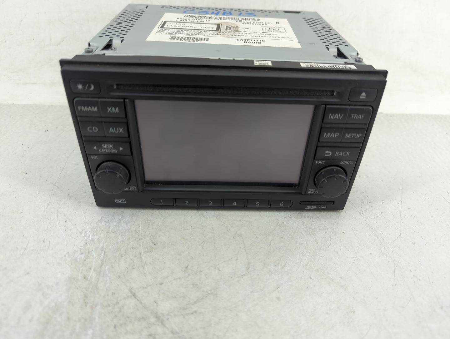 2011 Nissan Rogue Radio AM FM Cd Player Receiver Replacement P/N:259151VK0B 7612830042 Fits OEM Used Auto Parts - Oemusedaut