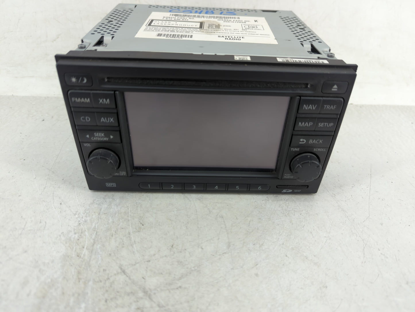 2011 Nissan Rogue Radio AM FM Cd Player Receiver Replacement P/N:259151VK0B 7612830042 Fits OEM Used Auto Parts - Oemusedaut