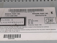 2011 Nissan Rogue Radio AM FM Cd Player Receiver Replacement P/N:25915ZT51D 7612830042 Fits OEM Used Auto Parts - Oemusedaut
