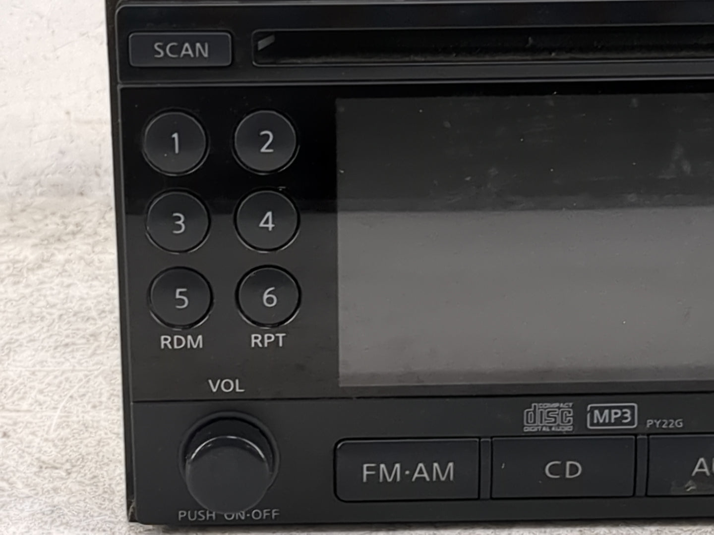 2011-2012 Nissan Rogue Radio AM FM Cd Player Receiver Replacement P/N:28185 1VK0A CQ-JN00E04D Fits Fits 2011 2012 OEM Used A