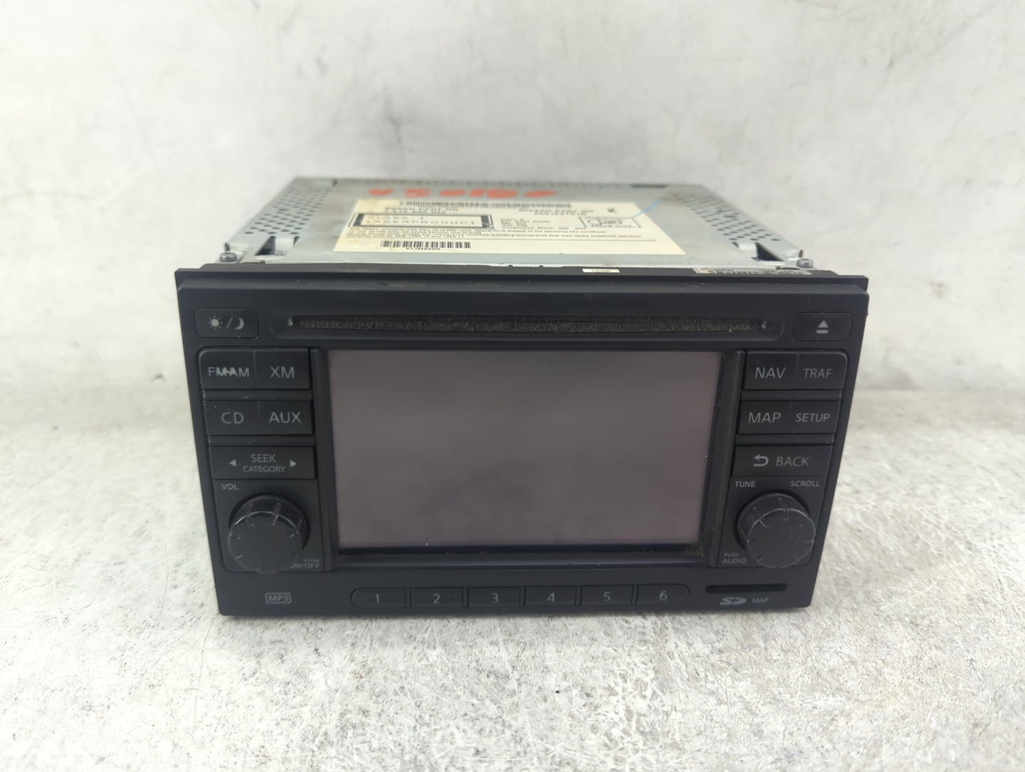 2011 Nissan Rogue Radio AM FM Cd Player Receiver Replacement P/N:25915ZT51D 7612830042 Fits OEM Used Auto Parts - Oemusedaut