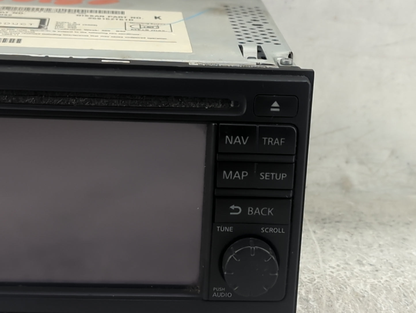 2011 Nissan Rogue Radio AM FM Cd Player Receiver Replacement P/N:25915ZT51D 7612830042 Fits OEM Used Auto Parts - Oemusedaut