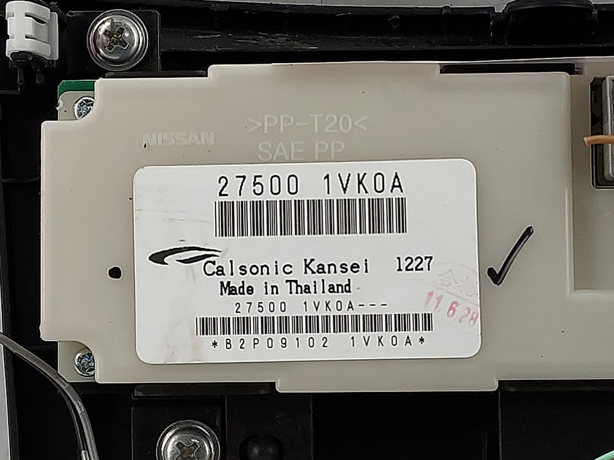 2011-2015 Nissan Rogue Climate Control Module Temperature AC/Heater Replacement P/N:27500 1VK0A Fits Fits 2011 2012 2013 201