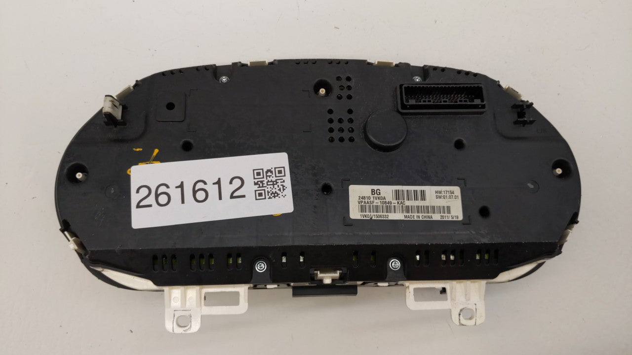 2011-2012 Nissan Rogue Instrument Cluster Speedometer Gauges P/N:24810-1VX5A 24810 1VK0A Fits Fits 2011 2012 OEM Used Auto P