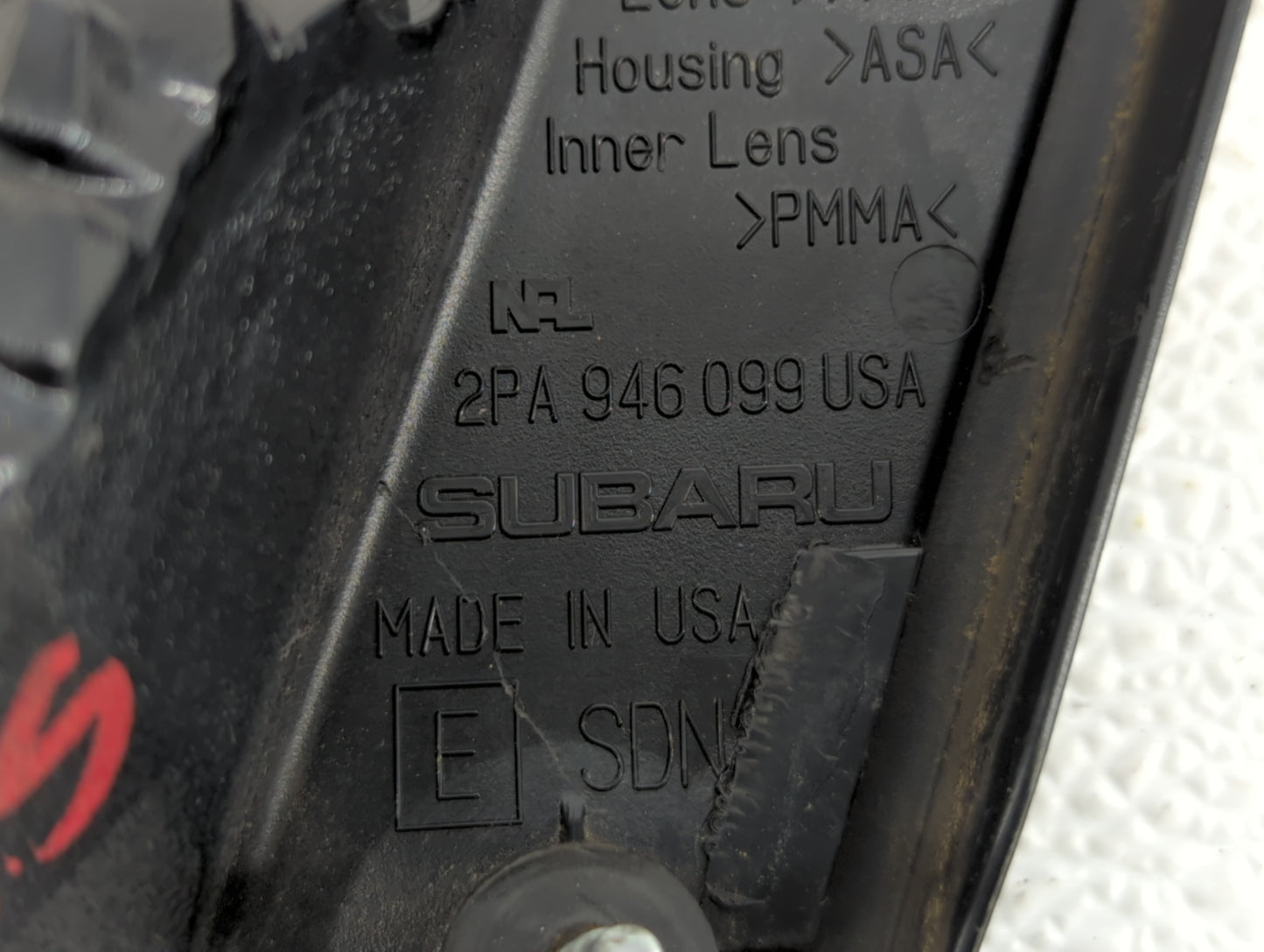 2008-2015 Nissan Rogue Tail Light Assembly Driver Left OEM P/N:2PA 946 099 C83 Fits Fits 2008 2009 2010 2011 2012 2013 2014 