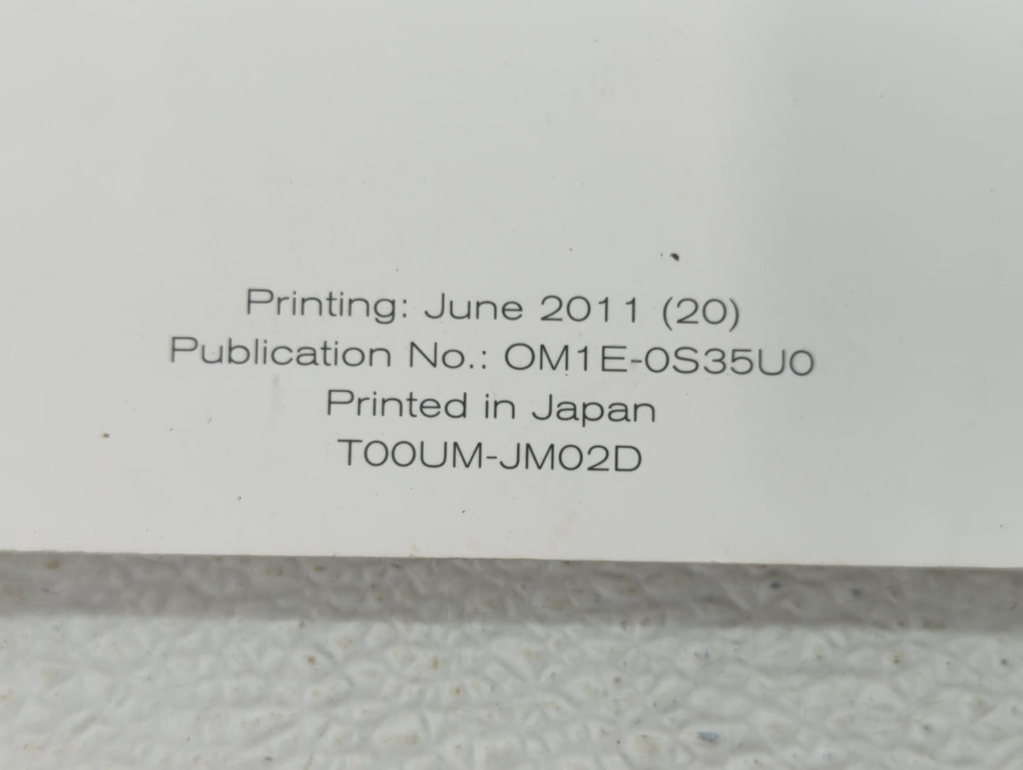 2011 Nissan Rogue Owners Manual Book Guide OEM Used Auto Parts - Oemusedautoparts1.com