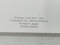 2011 Nissan Rogue Owners Manual Book Guide OEM Used Auto Parts - Oemusedautoparts1.com