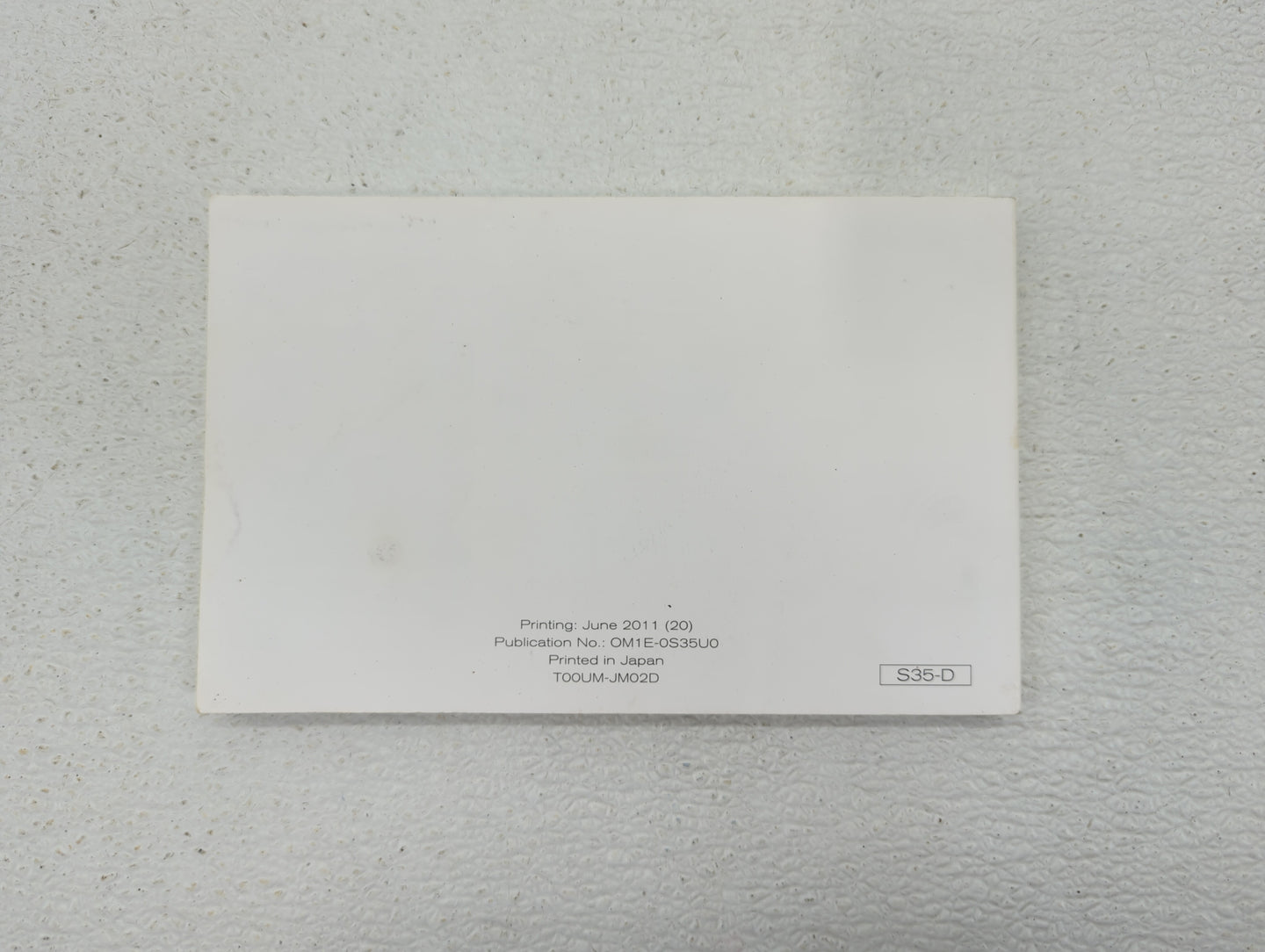 2011 Nissan Rogue Owners Manual Book Guide OEM Used Auto Parts - Oemusedautoparts1.com