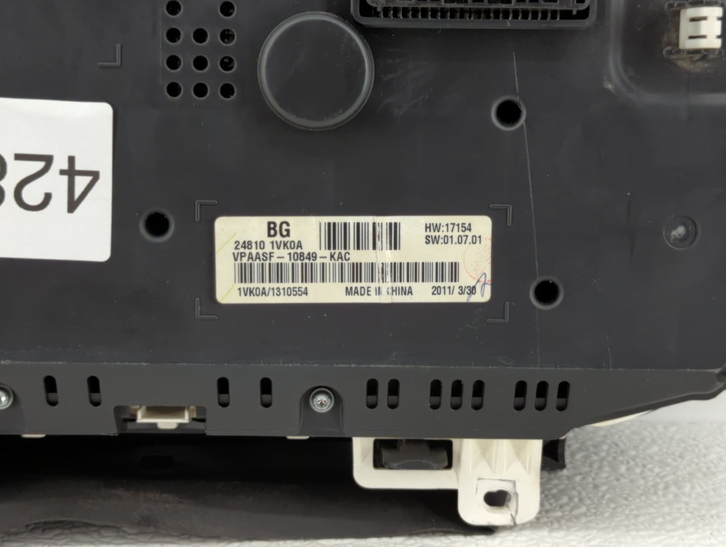 2011-2012 Nissan Rogue Instrument Cluster Speedometer Gauges P/N:24810 1VX0A 24810-1VX5A, 24810 1VK0A Fits Fits 2011 2012 OE