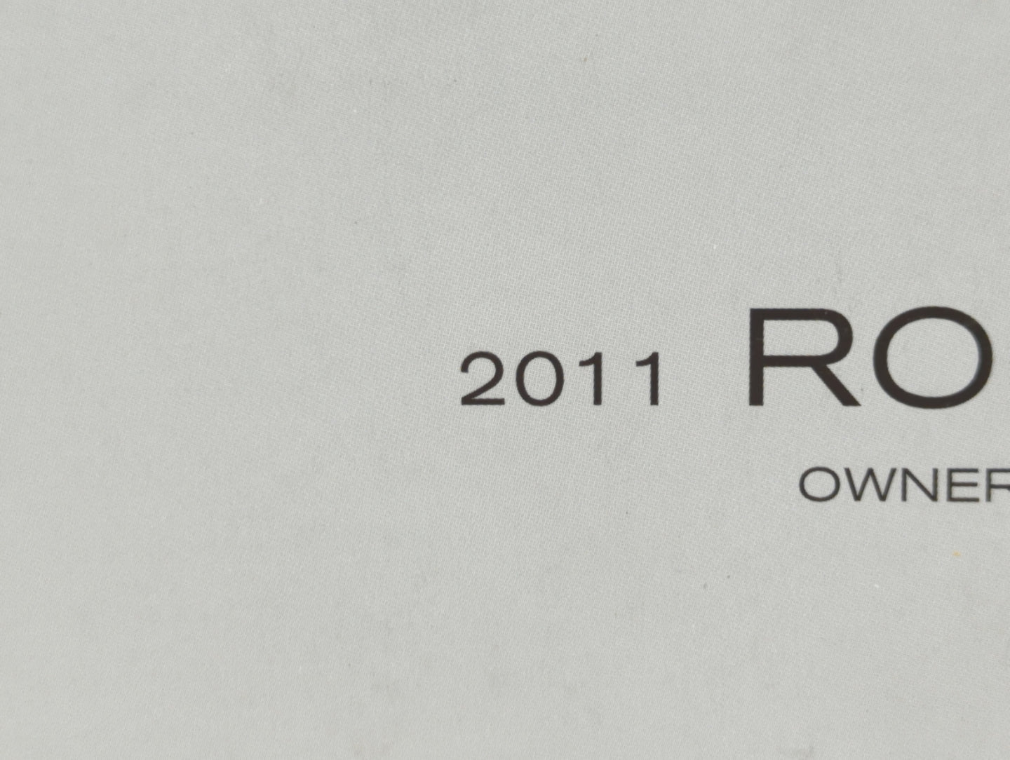 2011 Nissan Rogue Owners Manual Book Guide OEM Used Auto Parts - Oemusedautoparts1.com