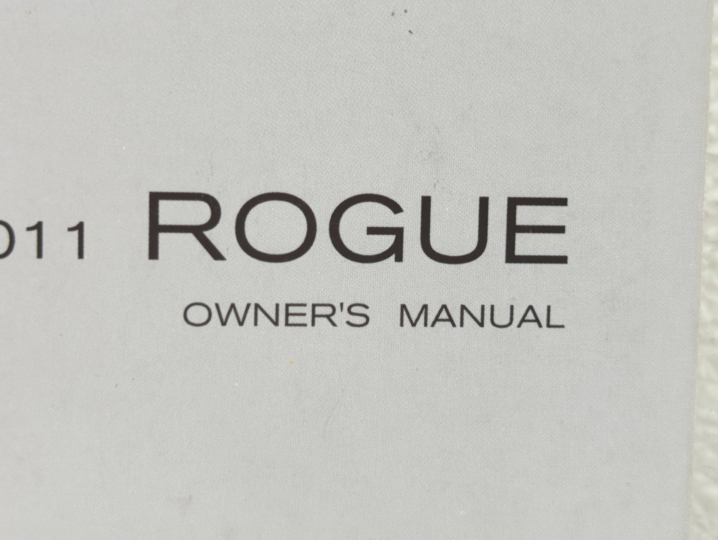 2011 Nissan Rogue Owners Manual Book Guide OEM Used Auto Parts - Oemusedautoparts1.com