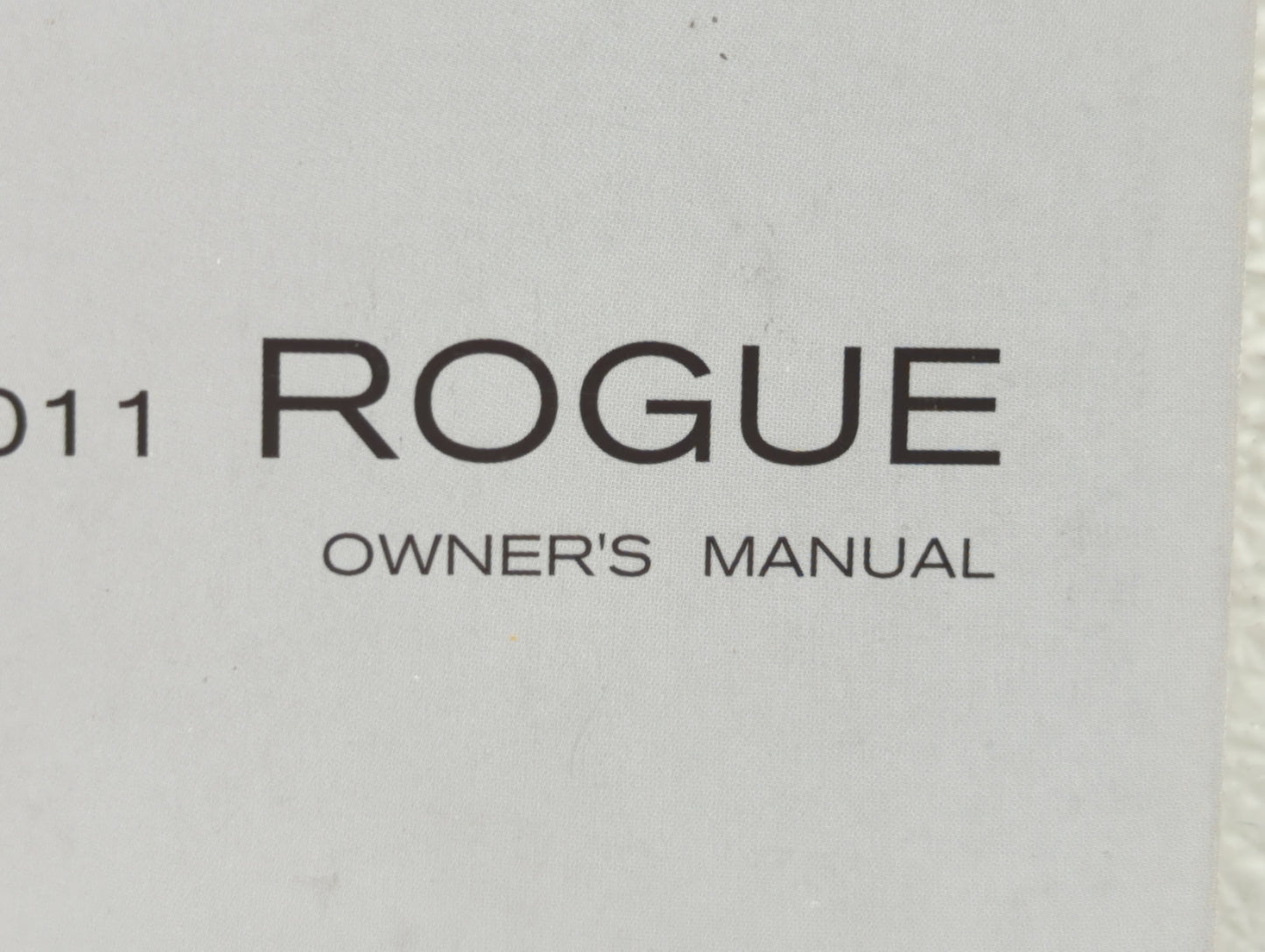 2011 Nissan Rogue Owners Manual Book Guide OEM Used Auto Parts - Oemusedautoparts1.com