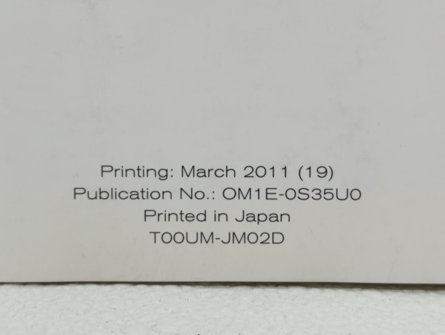 2011 Nissan Rogue Owners Manual Book Guide OEM Used Auto Parts - Oemusedautoparts1.com