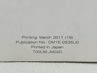 2011 Nissan Rogue Owners Manual Book Guide OEM Used Auto Parts - Oemusedautoparts1.com