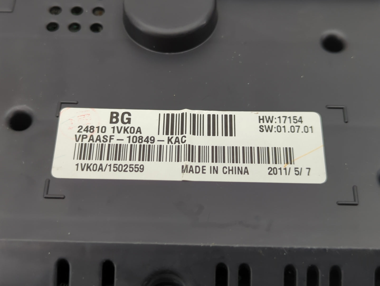 2011-2012 Nissan Rogue Instrument Cluster Speedometer Gauges P/N:24810 1VX0A 24810-1VX5A, 24810 1VK0A Fits Fits 2011 2012 OE