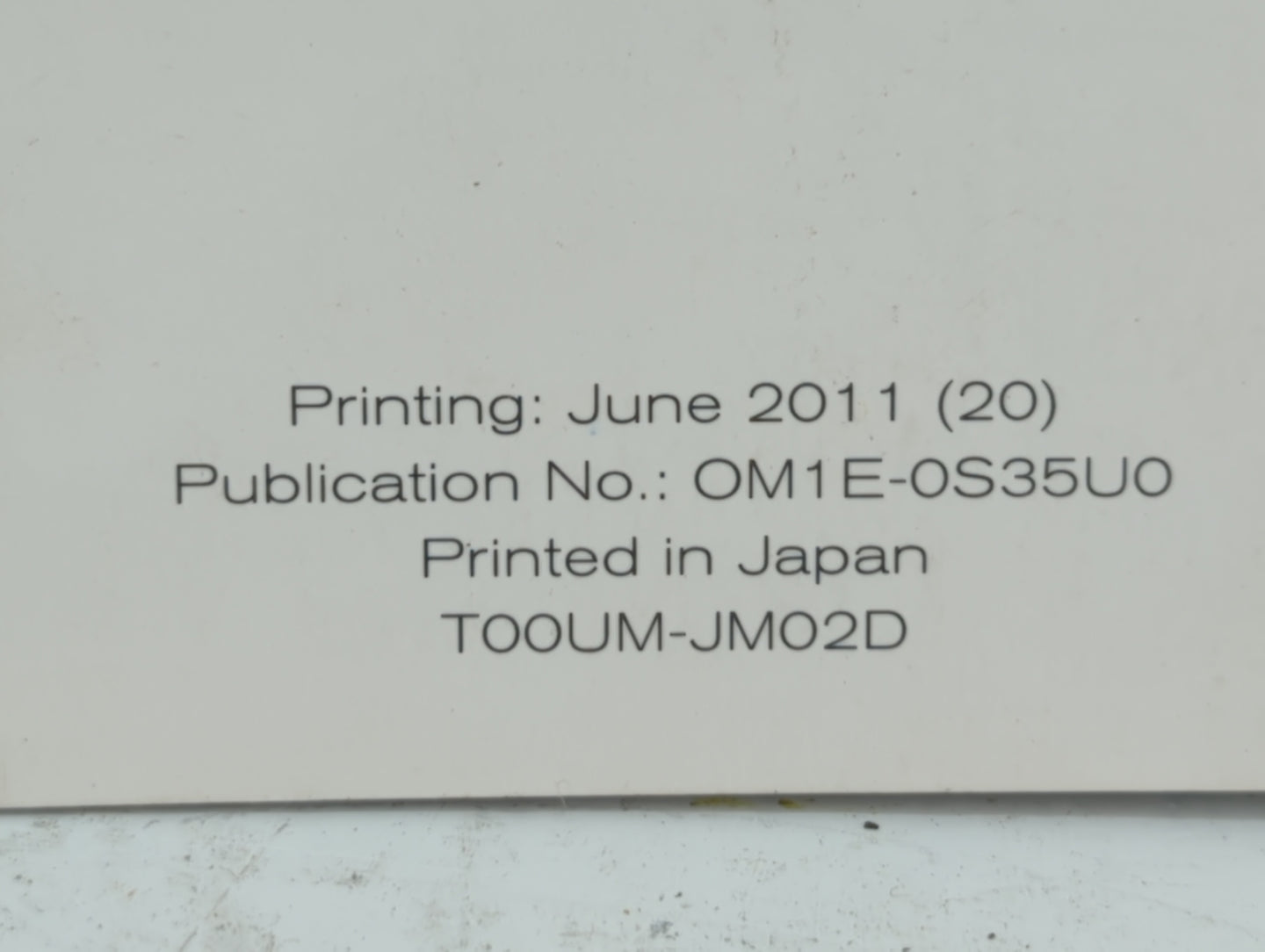 2011 Nissan Rogue Owners Manual Book Guide OEM Used Auto Parts - Oemusedautoparts1.com