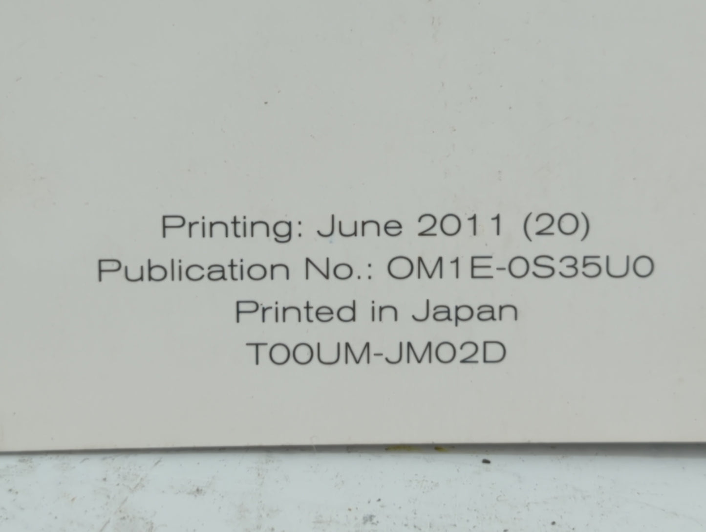2011 Nissan Rogue Owners Manual Book Guide OEM Used Auto Parts - Oemusedautoparts1.com