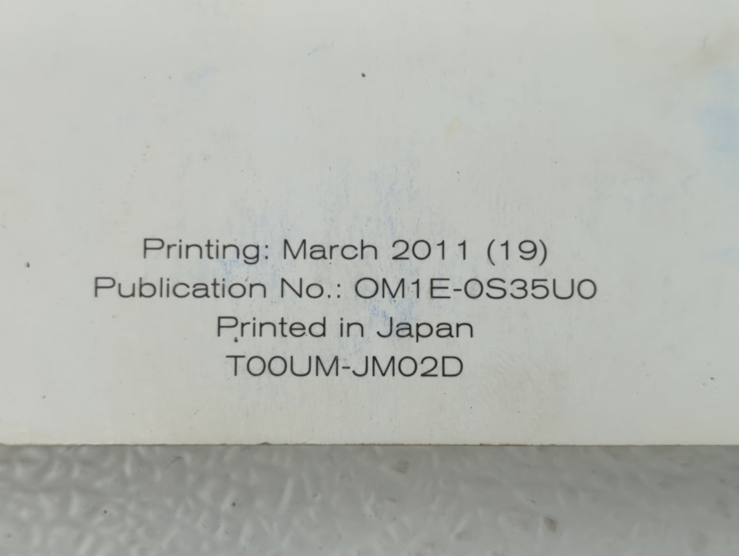 2011 Nissan Rogue Owners Manual Book Guide OEM Used Auto Parts - Oemusedautoparts1.com