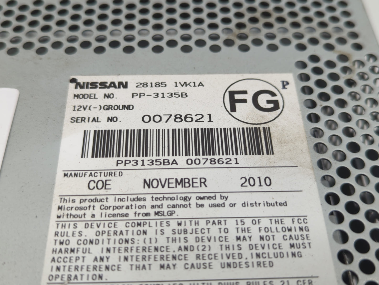 2011-2015 Nissan Rogue Radio AM FM Cd Player Receiver Replacement P/N:28185 1VK1A 28185 1VX2A Fits Fits 2011 2012 2013 2014 