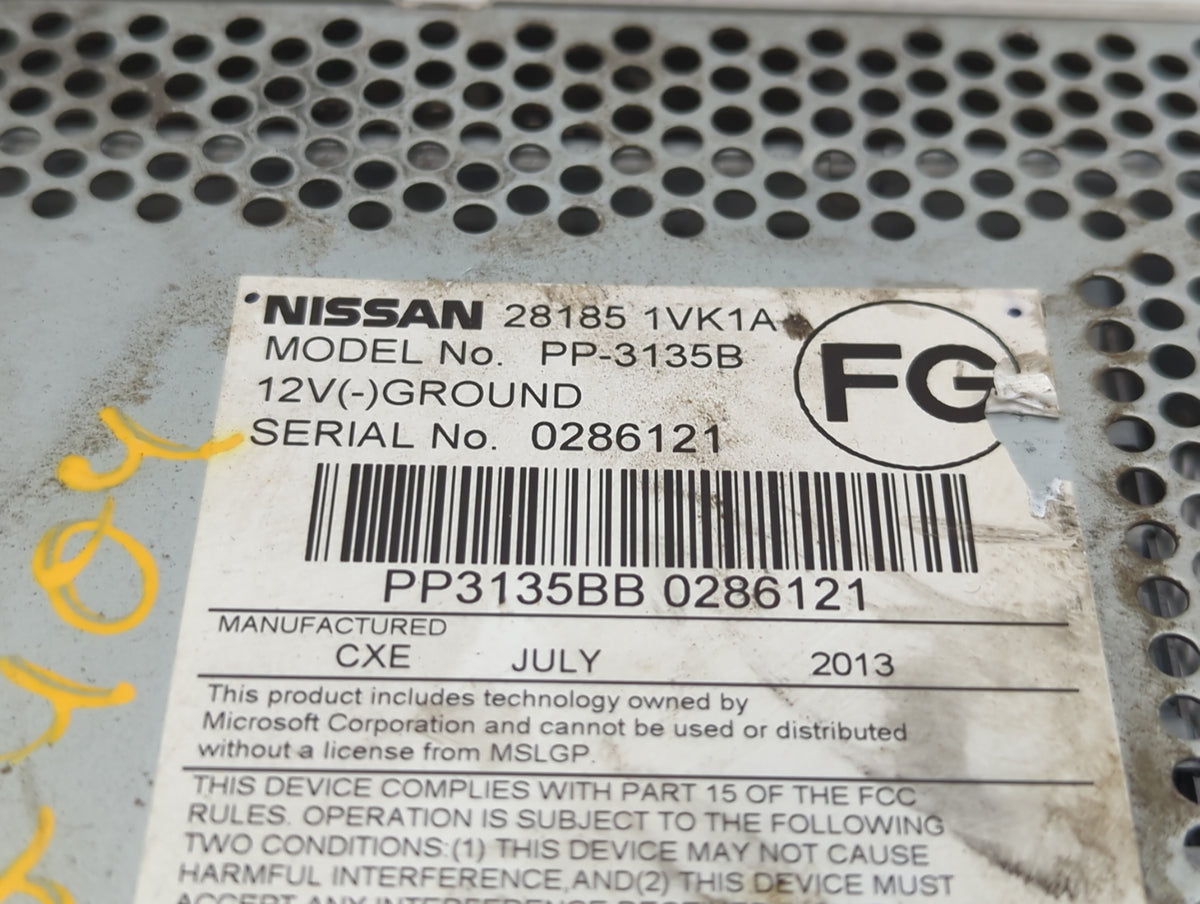 2011-2015 Nissan Rogue Am Fm Cd Player Radio Receiver 465209 - Oemusedautoparts1.com