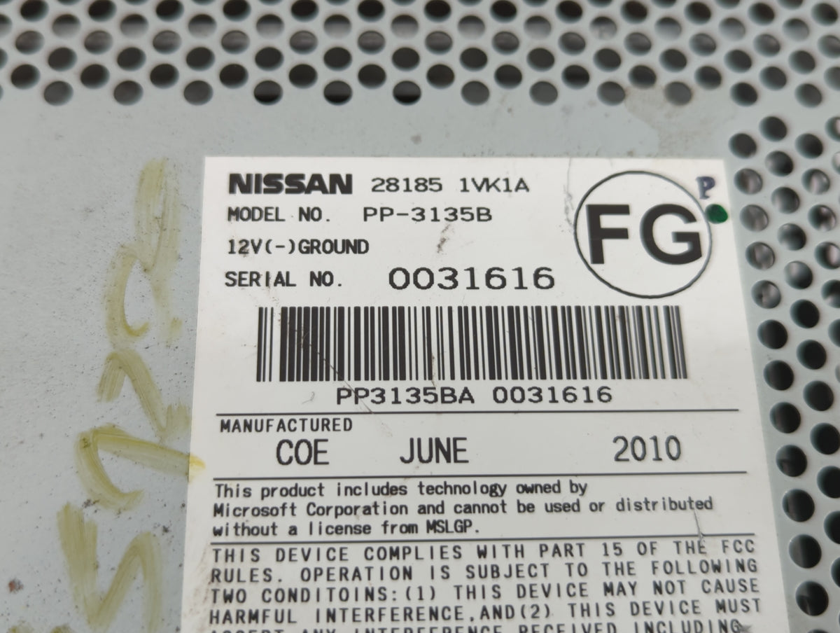 2011-2015 Nissan Rogue Am Fm Cd Player Radio Receiver 526250 - Oemusedautoparts1.com