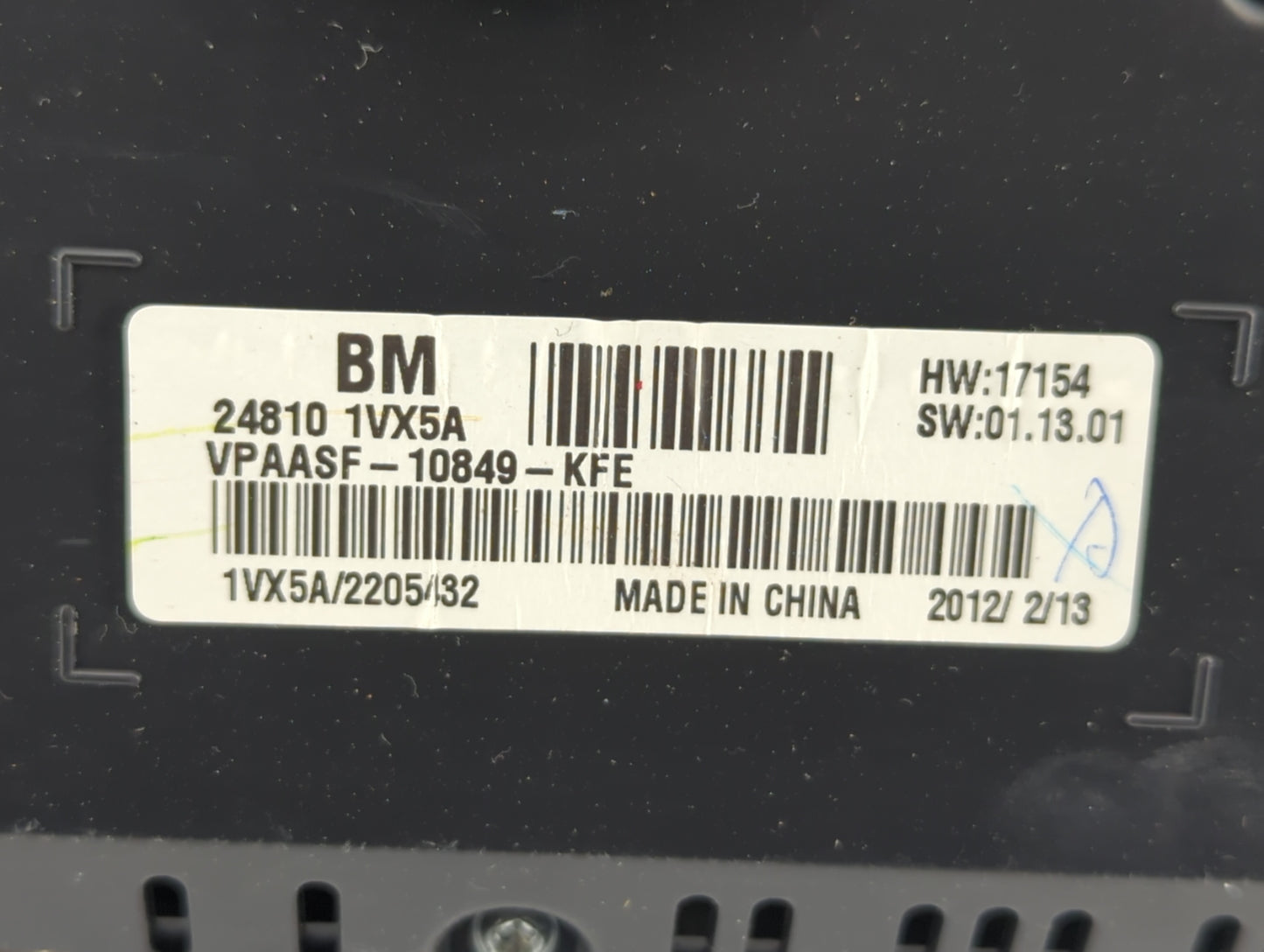 2011-2012 Nissan Rogue Instrument Cluster Speedometer Gauges P/N:24810 1VX5A Fits Fits 2011 2012 OEM Used Auto Parts - Oemus