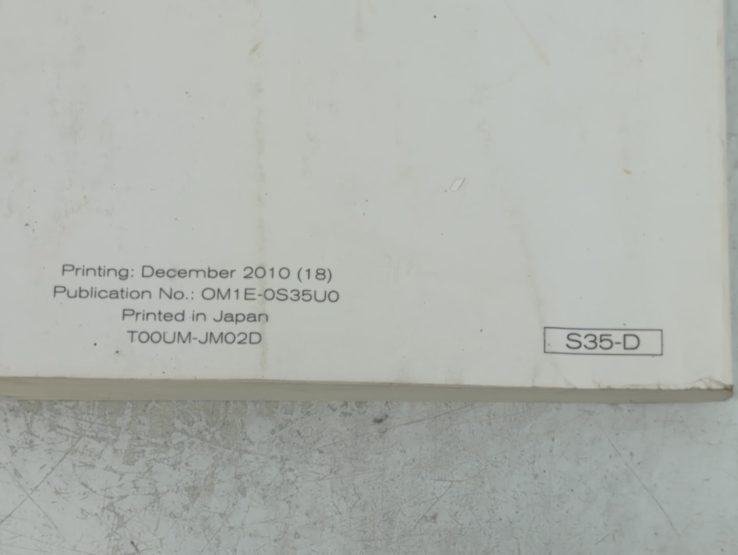2011 Nissan Rogue Owners Manual Book Guide P/N:OM1E-0S35U0 OEM Used Auto Parts - Oemusedautoparts1.com