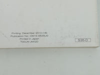 2011 Nissan Rogue Owners Manual Book Guide P/N:OM1E-0S35U0 OEM Used Auto Parts - Oemusedautoparts1.com