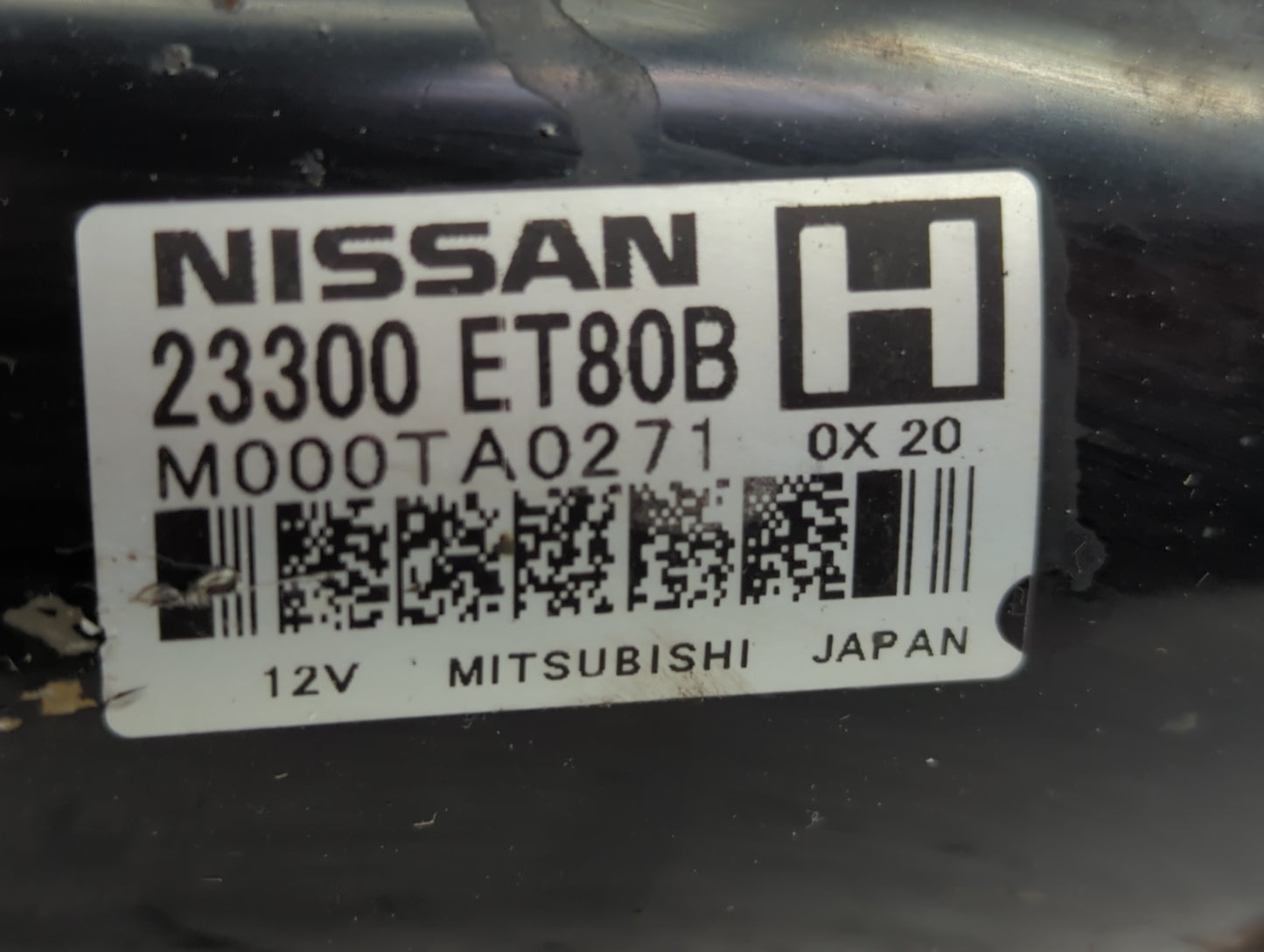 2008-2015 Nissan Rogue Car Starter Motor Solenoid OEM P/N:M000TA0271 23300 ET80B Fits Fits 2008 2009 2010 2011 2012 2013 201
