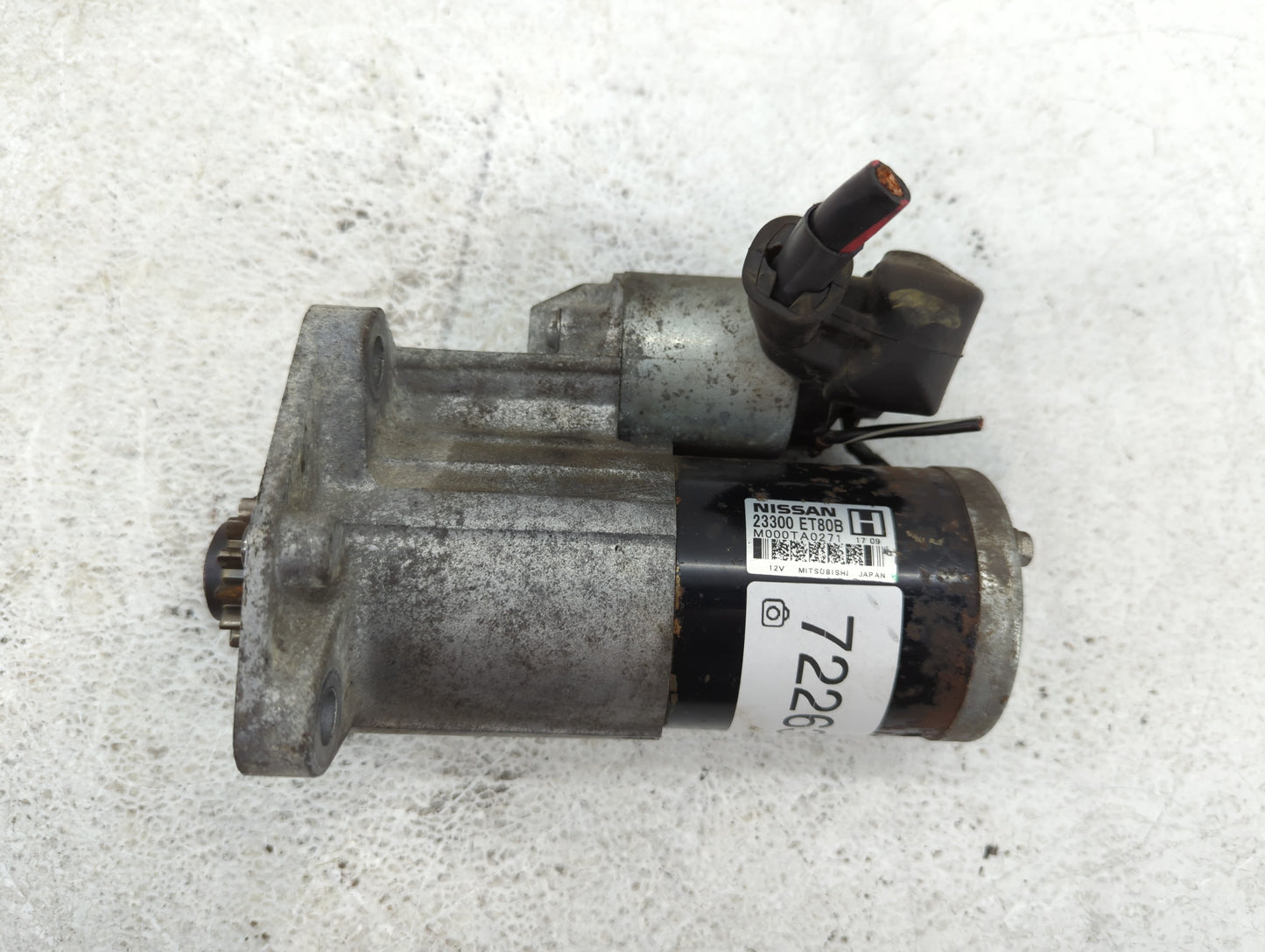 2008-2015 Nissan Rogue Car Starter Motor Solenoid OEM P/N:M000TA0271 23300 ET80B Fits Fits 2008 2009 2010 2011 2012 2013 201
